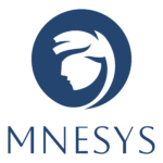 Il logo di Mnesys, raffigurante il capo di una dea greca